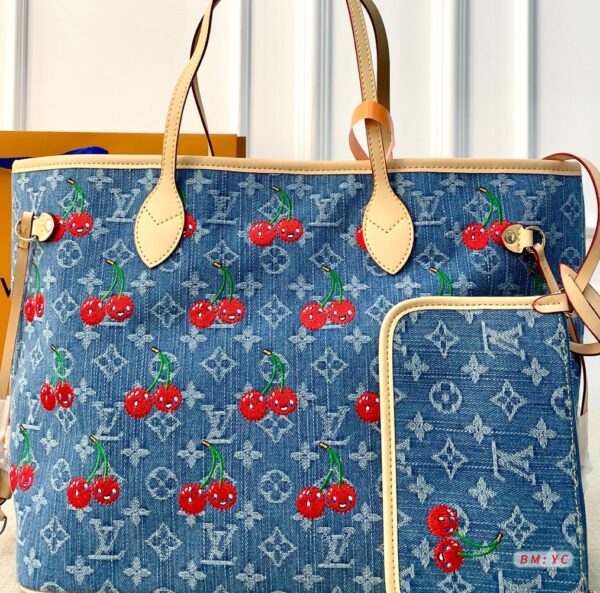 LV-Takashi Murakami collaboration cherry tote bag#2111
