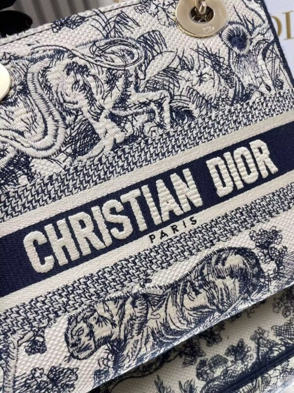 DIOR-Tiger Embroidered Princess Diana Bag#2112