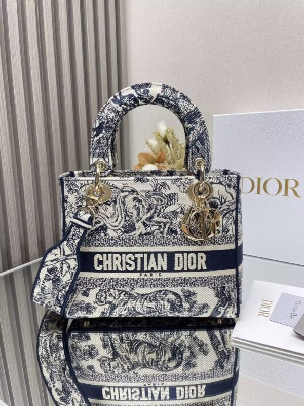DIOR-Tiger Embroidered Princess Diana Bag#2112
