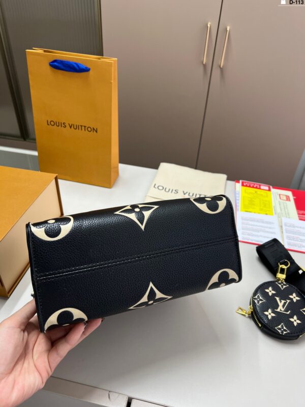 LV-onthego  bb Black & White Tote Bag #2242