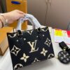 LV-onthego  bb Black & White Tote Bag #2242