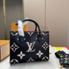 LV-onthego  bb Black & White Tote Bag #2242