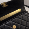 CHANEL- enamel-clasp handle bag #2252