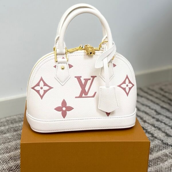LV-White-base Tricolor Shell Bag #2258