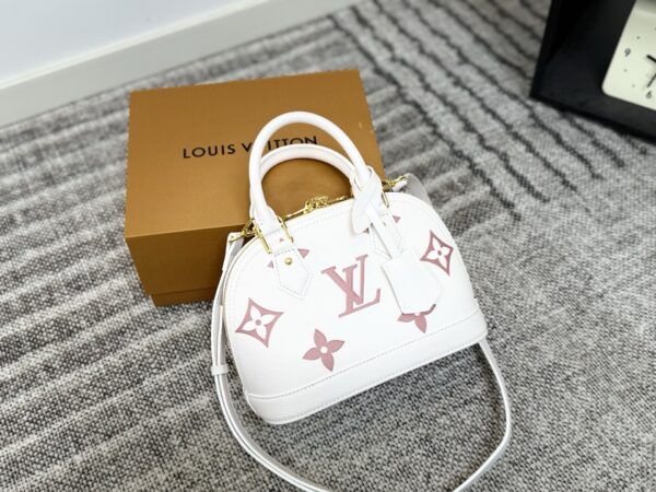 LV-White-base Tricolor Shell Bag #2258