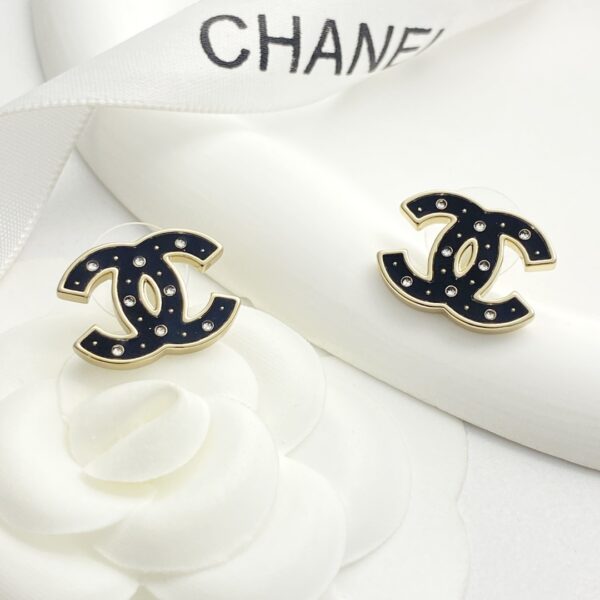 CHANEL-Rhinestone Earrings #2305