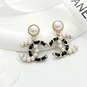 CHANEL-Pearl Stud Earrings#2306