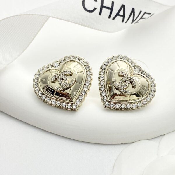 CHANEL- Light Gold Rhinestones #2307