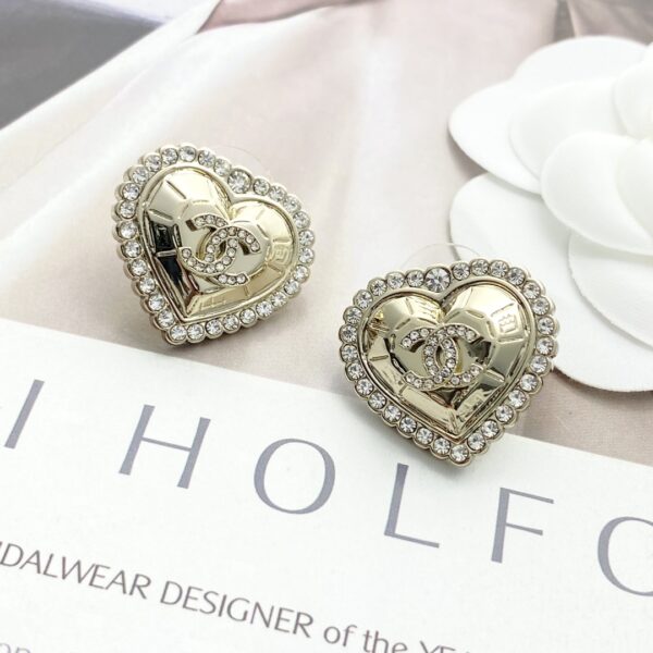 CHANEL- Light Gold Rhinestones #2307