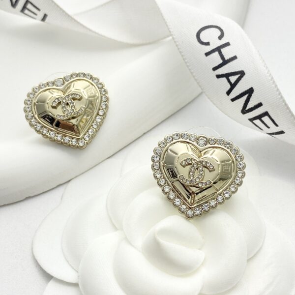 CHANEL- Light Gold Rhinestones #2307