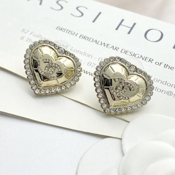 CHANEL- Light Gold Rhinestones #2307