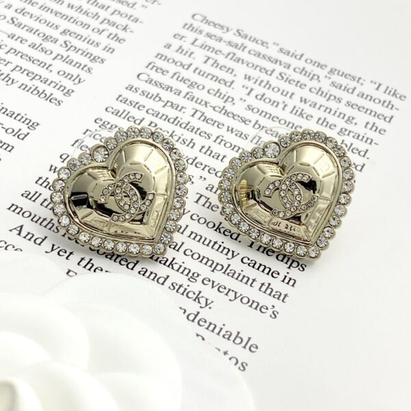 CHANEL- Light Gold Rhinestones #2307