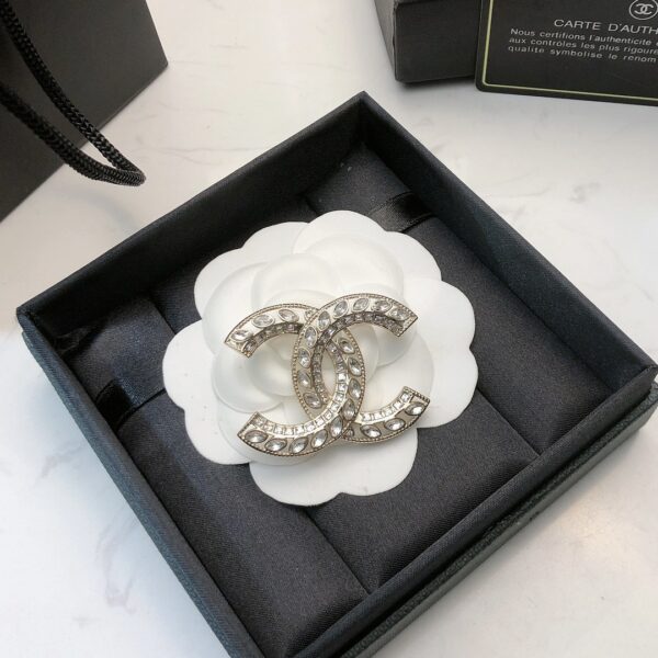 CHANEL-Diamond-studded Brooch # 2314