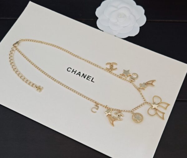 CHANEL-Bow Accent Necklace # 2319