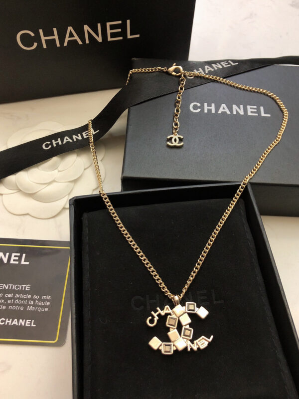 CHANEL-Logo Statement Necklace #2320