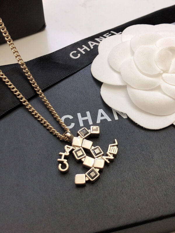 CHANEL-Logo Statement Necklace #2320