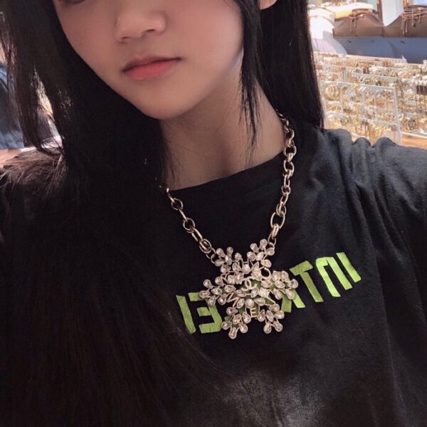 CHANEL-Snowflake Diamond Necklace #2321