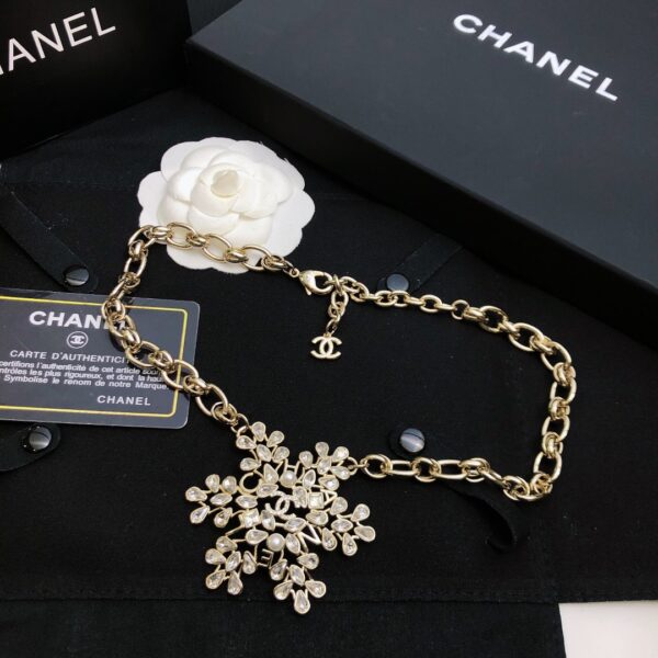 CHANEL-Snowflake Diamond Necklace #2321