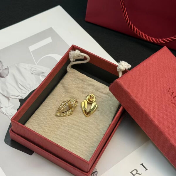 Valentino  - Full Diamond-studded Ball Earrings