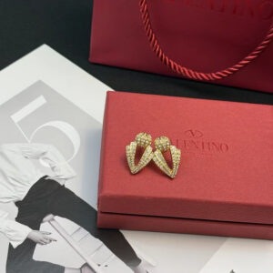 Valentino  - Full Diamond-studded Ball Earrings