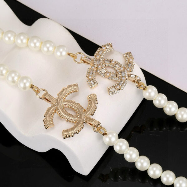 CHANEL-Double Pearl Necklace #2332