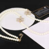 CHANEL-Double Pearl Necklace #2332