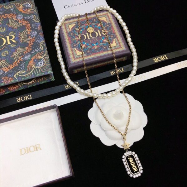 DIOR-Double-layered Necklace #2333