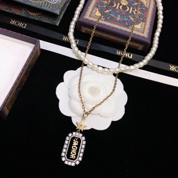 DIOR-Double-layered Necklace #2333