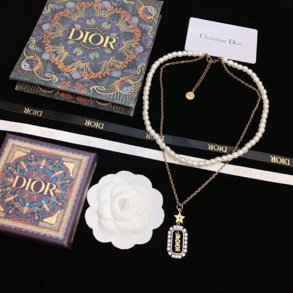 DIOR-Double-layered Necklace #2333