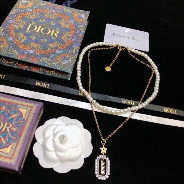 DIOR-Double-layered Necklace #2333