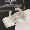 CHANEL-pearl and diamond brooch #2341