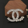 CHANEL-pearl and diamond brooch #2341