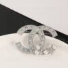 CHANEL-pearl and diamond brooch #2341
