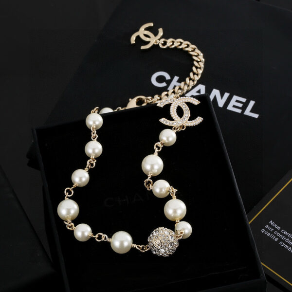 CHANEL-pearl necklace # 2342