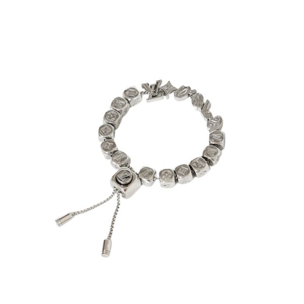 LV-silver dice bracelet #2347