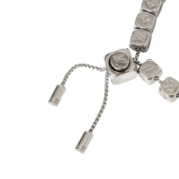 LV-silver dice bracelet #2347