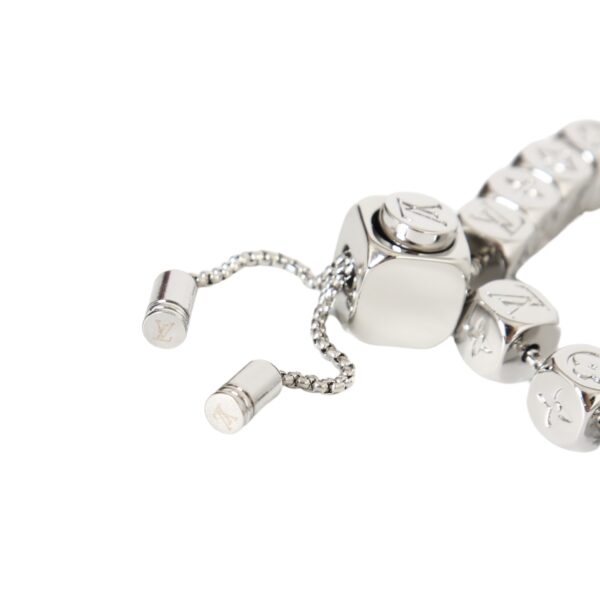 LV-silver dice bracelet #2347