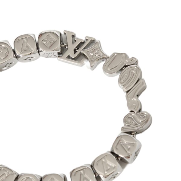 LV-silver dice bracelet #2347