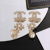 CHANEL-Light Gold Earrings #2359