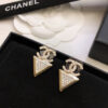 CHANEL-Triangular Stud Earrings #2360