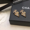 CHANEL-Triangular Stud Earrings #2360