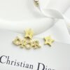 DIOR-Asymmetric Star and Letter Stud Earrings #2362