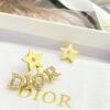 DIOR-Asymmetric Star and Letter Stud Earrings #2362