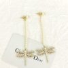 DIOR-Tassel Pearl Dragonfly Rhinestone Stud Earrings #2363