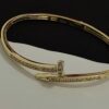 Cartier-Diamond-Studded Nail Bracelet #2367