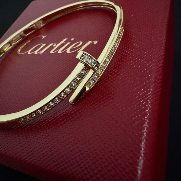 Cartier-Diamond-Studded Nail Bracelet #2367
