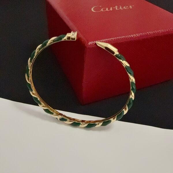 Cartier-Green Nail Bracelet #2368