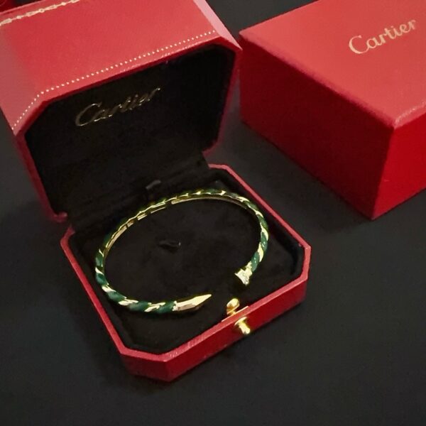 Cartier-Green Nail Bracelet #2368