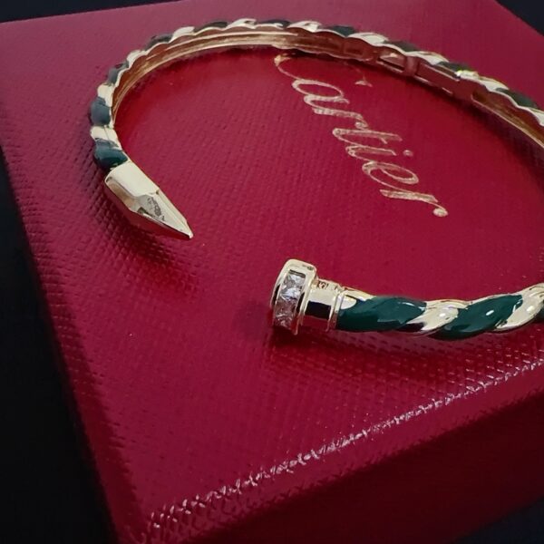Cartier-Green Nail Bracelet #2368