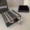 Chrome Hearts -Silver Cross Necklace #2373